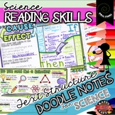 Reading Skills in Science Doodle Notes and Practice