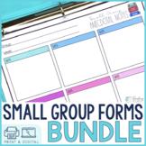 Reading Small Group Planner and Lesson Plan Templates