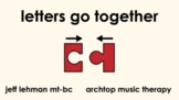 Reading Songs & Videos - Letters Go Together (BUNDLE)