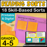 Reading Sorts with Digital Reading Sorts - 4th & 5th Grade