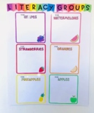 Reading/Spelling/Literacy Group - Fruity Rainbow Display