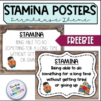 Reading Stamina IS/IS NOT Poster by Forever First Education