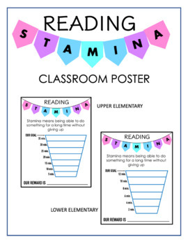 Reading Stamina Poster by The Education Window | TpT