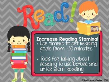 Preview of Reading Stamina Timers and Tools