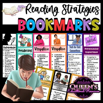 Preview of Bookmarks, Reading Comprehension Strategies and Skills Interactive Bookmarks