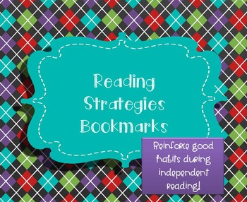 Preview of Reading Strategies Bookmarks