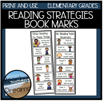 Preview of Reading Strategies Bookmarks FREEBIE