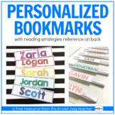 Reading Strategies Bookmarks: Personalized Freebie