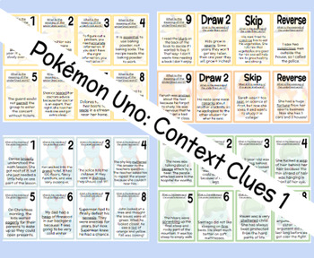 Preview of Reading Strategies Bundle- Context Clues, Synonyms/Antonyms, & More! (7 Games)