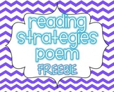 Reading Strategies Classroom Poster FREE