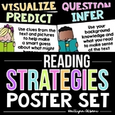 Reading Strategies - Classroom Poster Set [Black & Brights]
