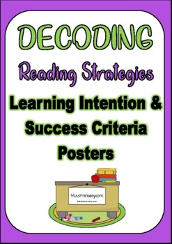 Preview of Reading Strategies (Decoding) - Learning Intention/Success Criteria