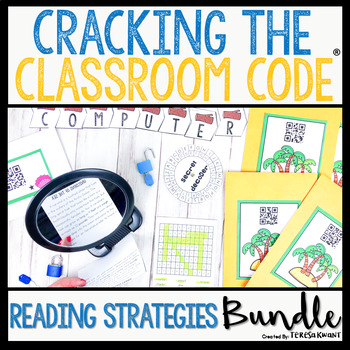 Preview of Reading Strategies Escape Room Bundle Cracking the Classroom Code®