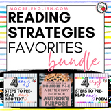 Reading Strategies Favorites Bundle / Pre-Reading & Author