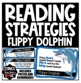 Reading Strategies, Flippy Dolphin Poster and Bookmarks Se