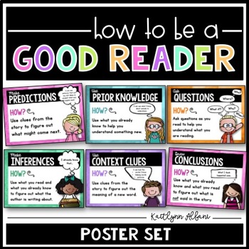 Preview of Reading Strategies - GOOD READER Posters
