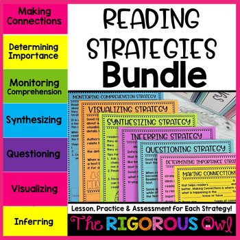 Preview of Reading Strategies Lessons Bundle