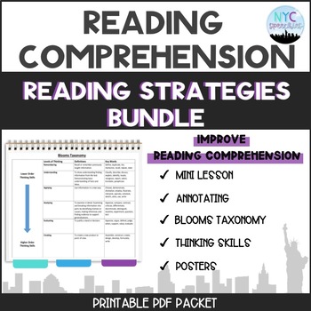 Preview of BUNDLE: Reading Strategies Packet and Posters