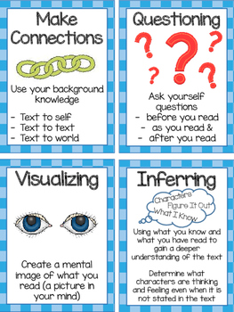 Reading Strategies Posters by Lauren's Learning Corner | TpT