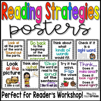 Reading Strategies Posters | TpT