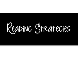 Reading Strategies Posters- Black and white