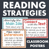 ELA Reading Comprehension Strategies Posters Reading Skill