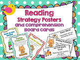 Reading Strategies Posters and Reading Board Cards Boho Birds