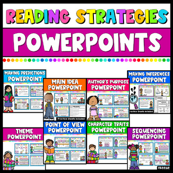 Reading Strategies PowerPoint Bundle | Distance Learning by Joyful 4th