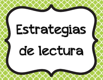 Preview of Reading Strategies (Spanish)