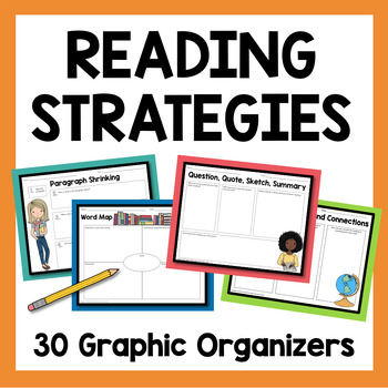 Preview of Reading Comprehension Graphic Organizers : 30 Graphic Organizers