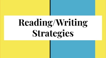 Preview of Reading Strategies for Reading Comprehension