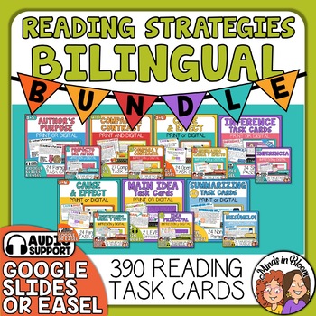 Preview of Reading Strategies in Spanish and English MEGA BUNDLE - for ESL and More!