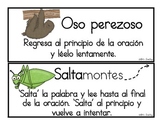 Reading Strategy Cards (Spanish)