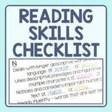 Reading Skills Checklist - Guided Reading Levels (with digital option)