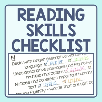 Preview of Guiding Reading Level Checklist - with digital option