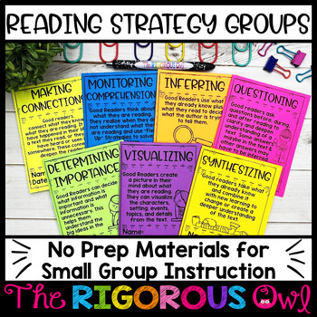 Preview of Reading Strategy Groups