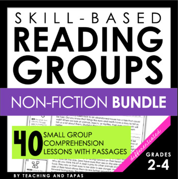 Preview of Reading Strategy Groups: Small Group Reading Lessons NONFICTION BUNDLE