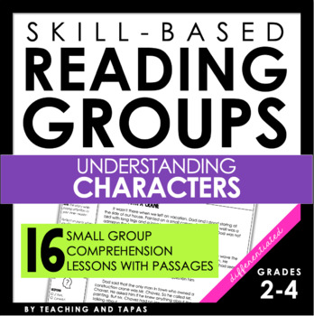 Preview of Reading Strategy Groups: Small Group Comprehension - CHARACTERS