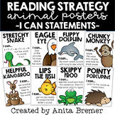 Reading Strategy I Can Statement Animal Posters