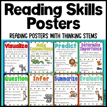 Reading Comprehension Posters by Caffeine Queen Teacher | TpT