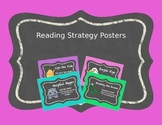 Reading Strategy Posters - Chalkboard Brights