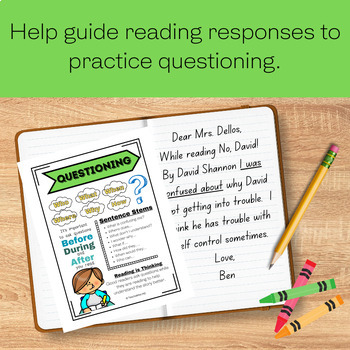 Reading Strategy Questioning Anchor Chart Posters by Teachables HQ