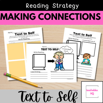 Preview of Reading Strategy - Text to Self Connections - Worksheets