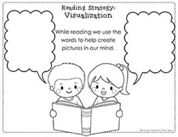 Reading Strategy | Visualization | anchor and worksheets by Selma Dawani