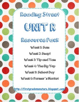 Preview of Reading Street  1st Grade Unit R Resource Pack