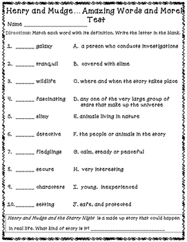 Reading Street {2013} Vocabulary and Amazing Words Tests 2nd Grade