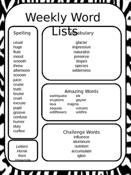Reading Street 2013 Weekly Word Lists 4th Grade by Janice Perea | TpT