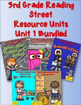 Preview of Reading Street 3rd Grade UNIT 1  Resource Packs! Bundled!