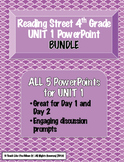 Reading Street 4th- UNIT 1 PowerPoint BUNDLE!