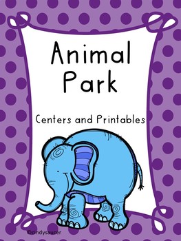 Preview of Reading Street, Animal Park, Printables and Centers/Distance Learning